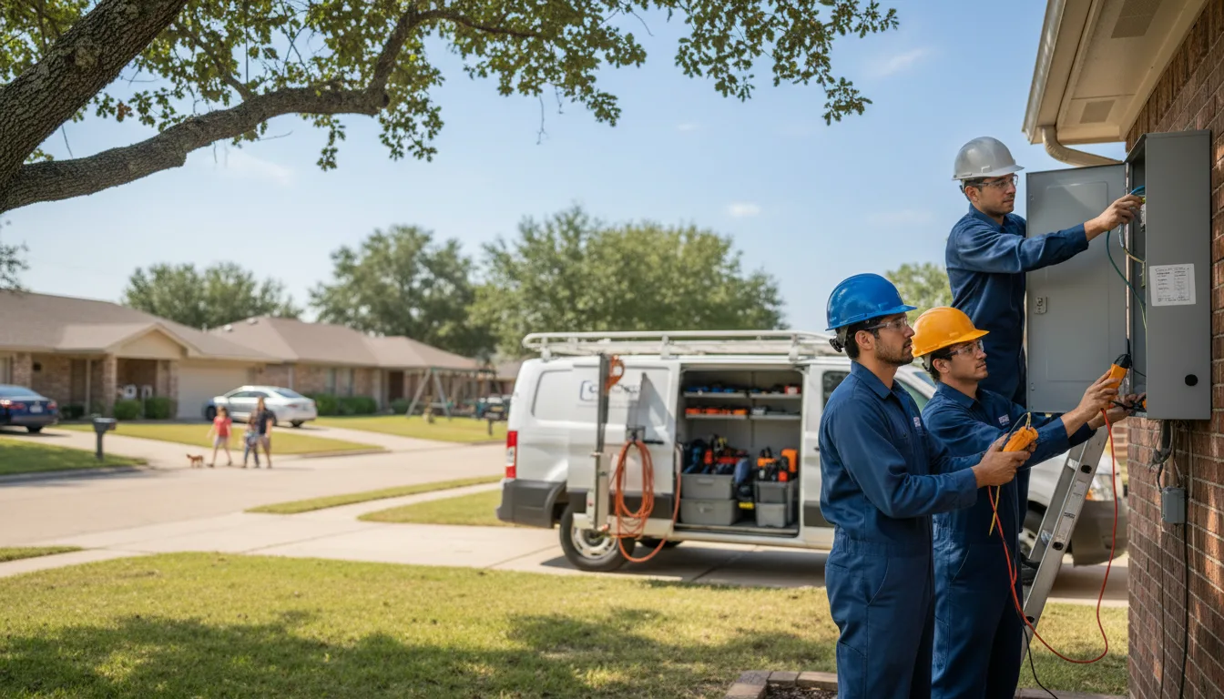 Certified electrician providing emergency electrical services in Saint Olaf, IA